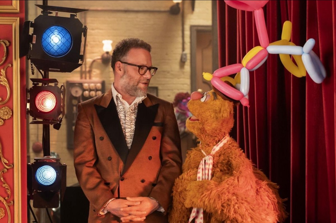 Seth Rogen; Fozzie Bear; The Muppet Show( 50th Anniversary( puppets; Jim Henson;