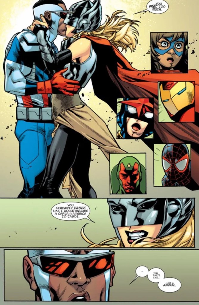 All New, All Different Avengers; 2015; Sam Wilson; Thor; Captain America; Jane Foster;